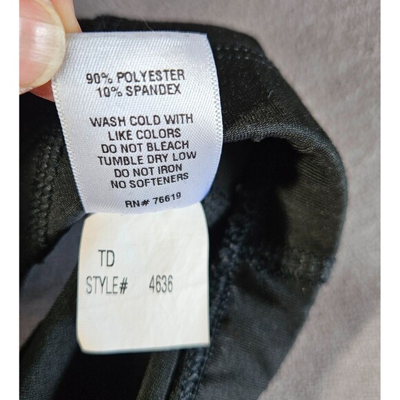 Badger Sport Women Bra & Boy Shorts Set Size M Black Activewear Gym Logo Stretch - Picture 15 of 16